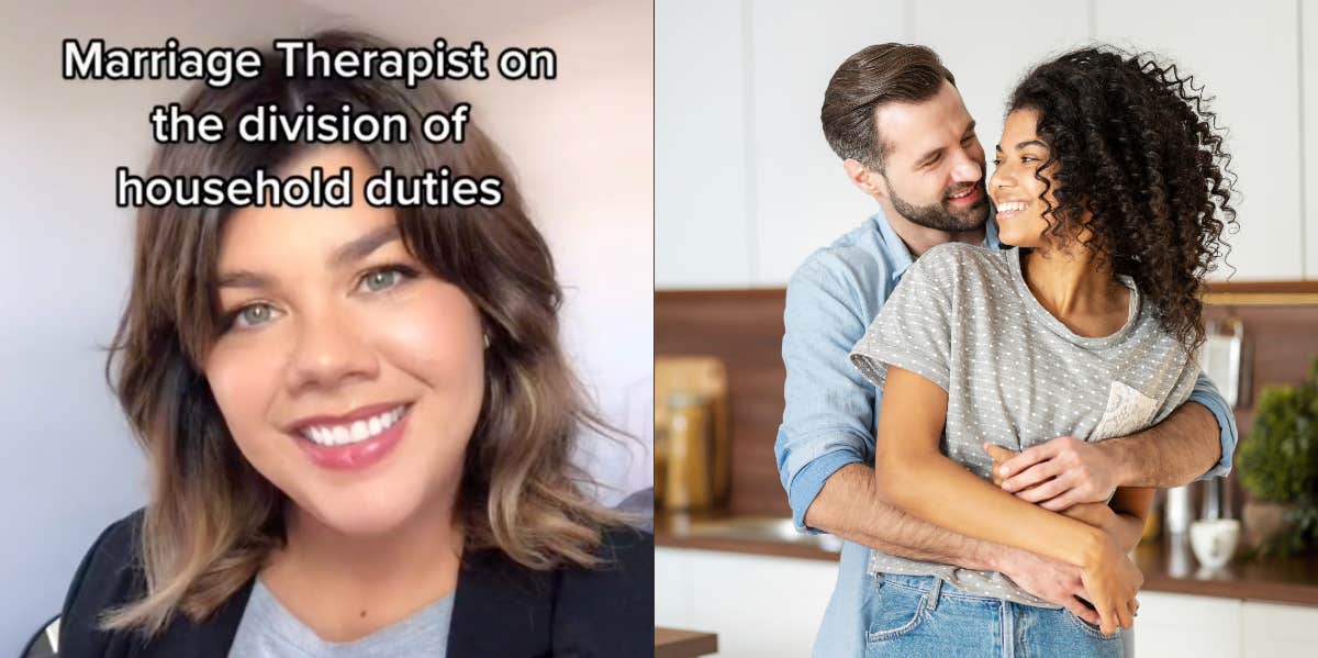 Marriage Counselor Reveals The Number One Complaint She Hears From Women Unhappy In Their Marriage Corrin Voeller, married couple embracing