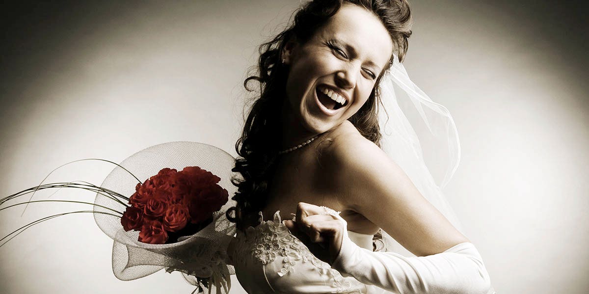 Meet The Woman Who Married Herself photo of bride in white dress