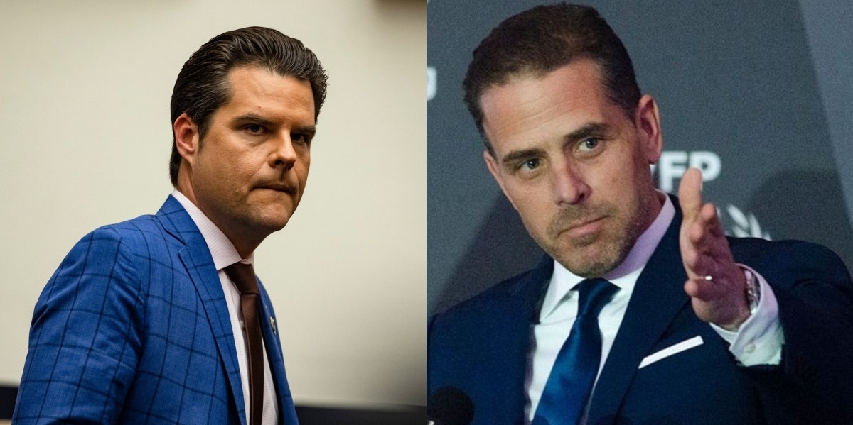 Why Matt Gaetz Seems To Be Everything Republicans Claimed About Hunter Biden Matt Gaetz and Hunter Biden
