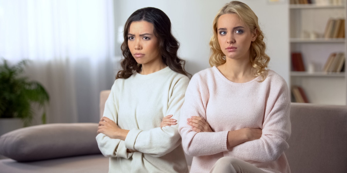 Maybe You Haven't Been As Good Of A Friend As You Thought 2 unhappy women friends
