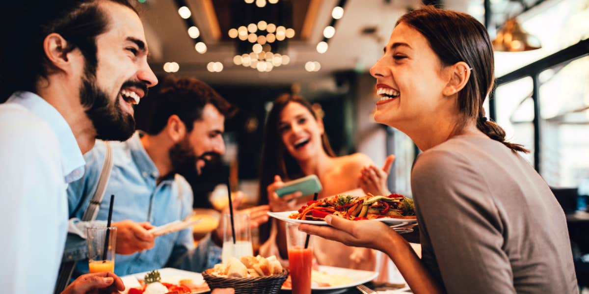 woman meeting her boyfriend's friends