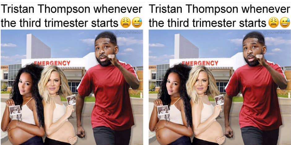 tristan thompson cheating meme