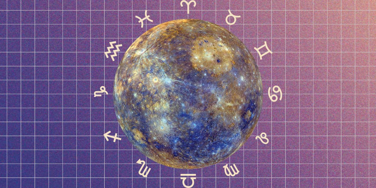 mercury and zodiac wheel