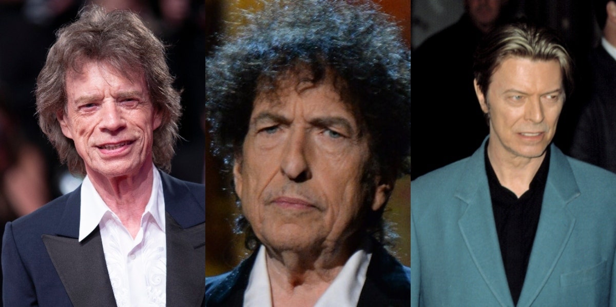 Mick Jagger Bob Dylan David Bowie