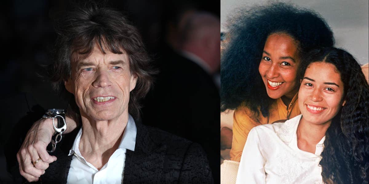 Mick Jagger, Karis Jagger, Marsha Hunt