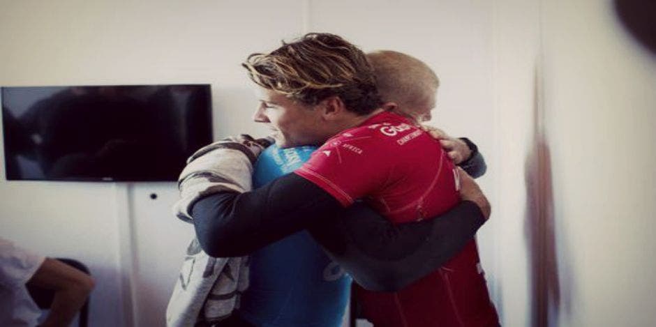 "Real Men" Mick Fanning and Julian Wilson 