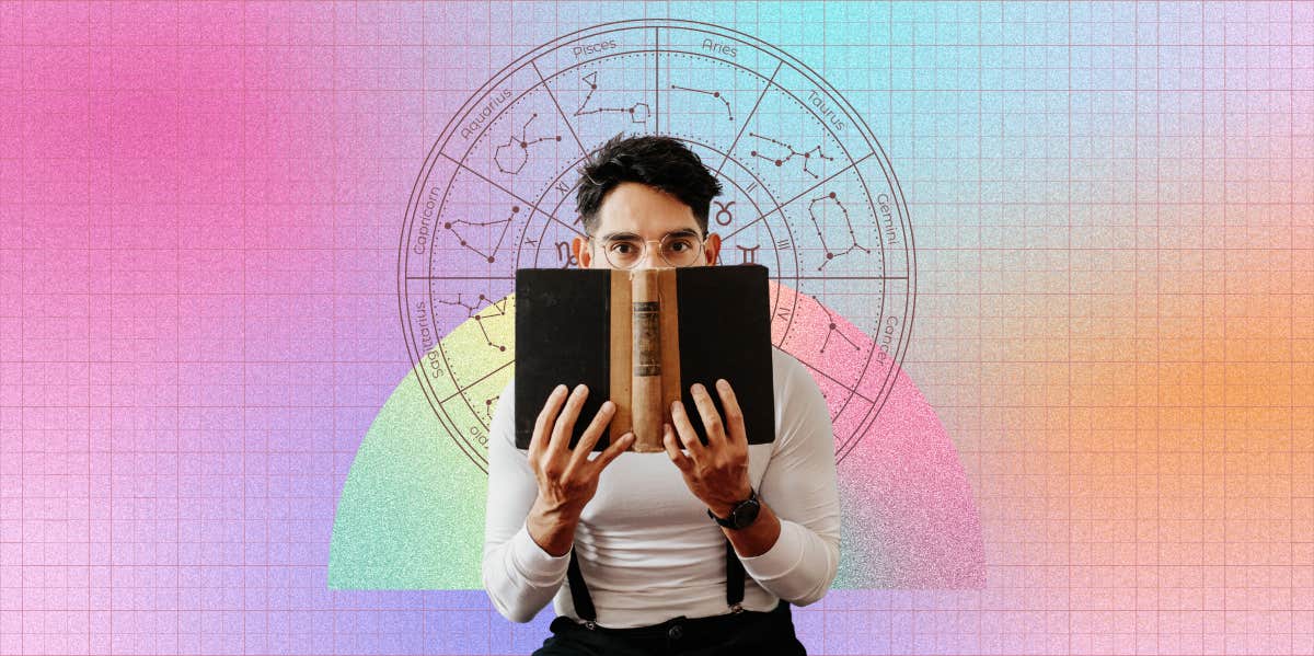 How Your Midheaven Can Help You Achieve Success man reading and zodiac wheel