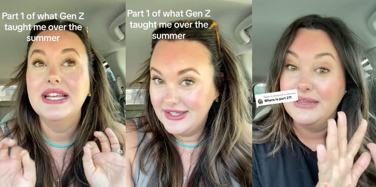 What A Millennial Learned From Gen Z Coworker — 'They Don't Care, They're Just Living' tiktoker talking about what she learned from Gen Z at work