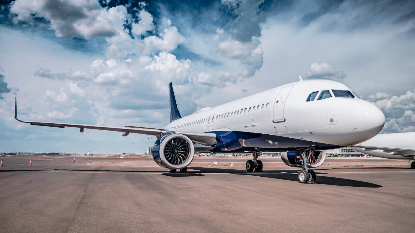 airplane on tarmac