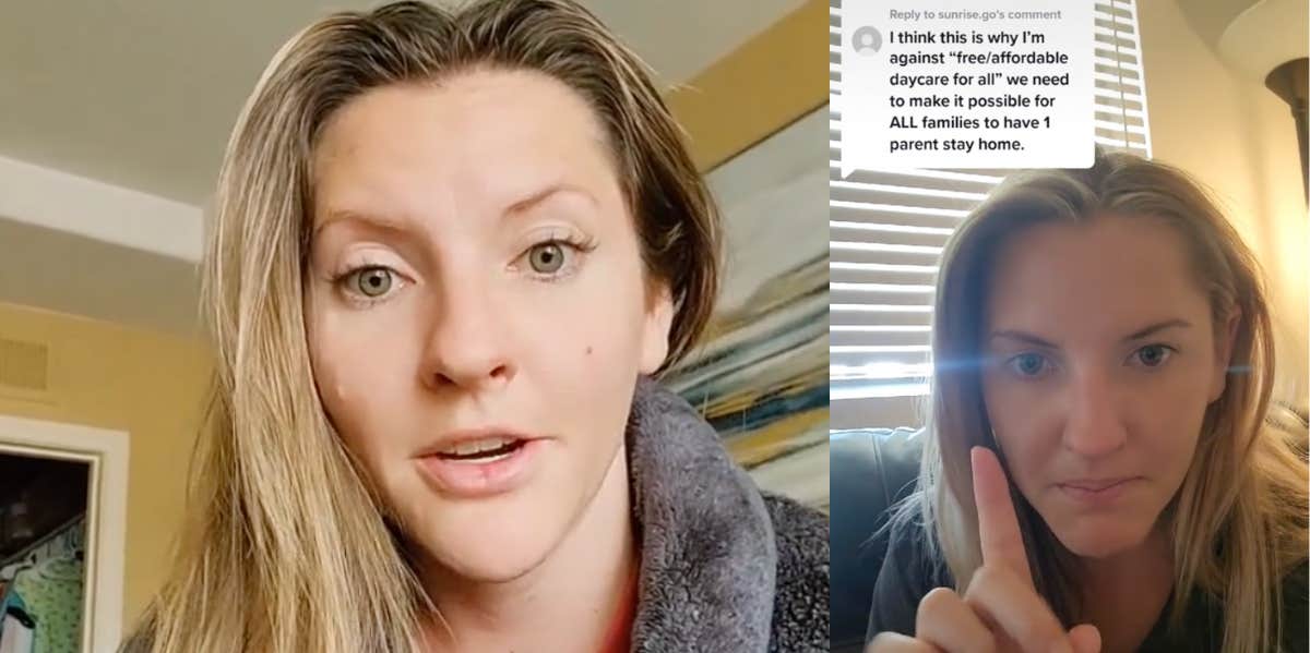 Mom Says She's Against Free Daycare Because 'Every Family Needs To Take Care Of Their Own Children' The Messy Mom