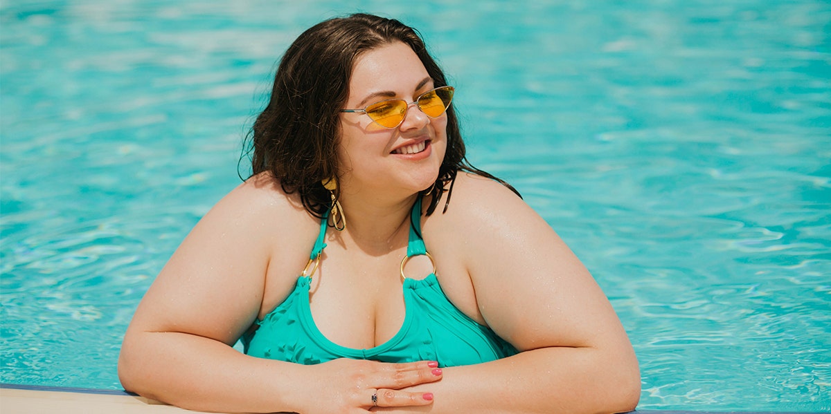 woman at pool