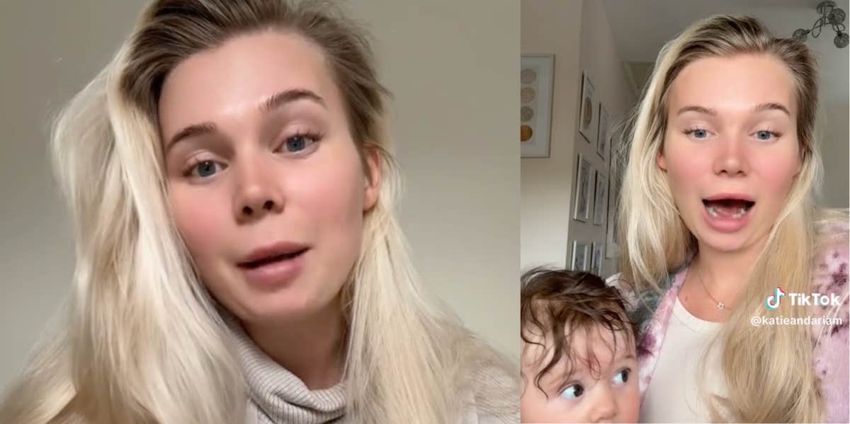 TikTok mom Katie and her baby Aria