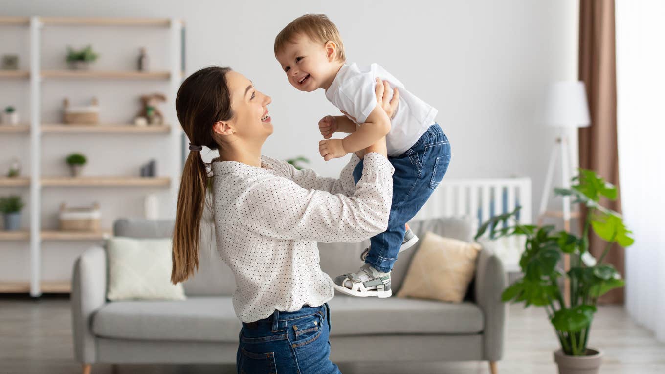Mom Called Harsh For Refusing To Let Her Incompetent Dad Babysit Her Kids mom and young son