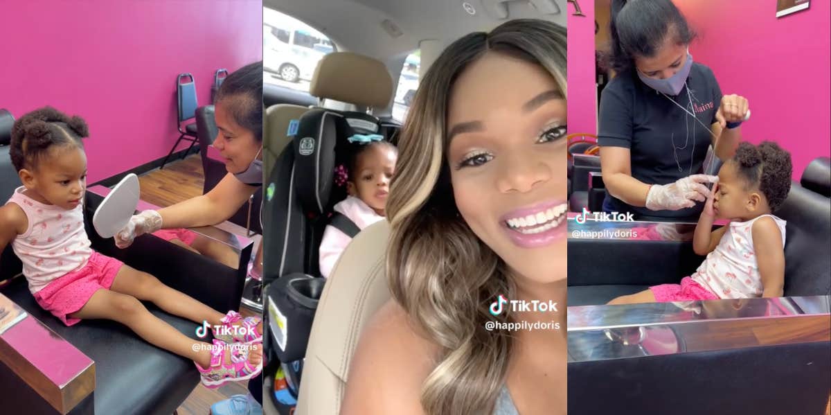 Mom Gets Backlash For Pretending To Get Daughter's Brows Threaded TikTok mom takes daughter to get brows threaded