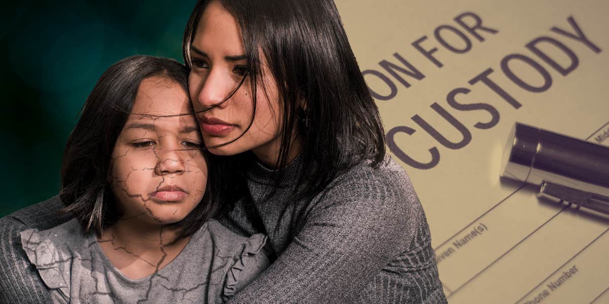 Mom Struggles To Protect Her Kid Amid Visitation & Custody Battle A woman trying to protect her daughter during a custody battle