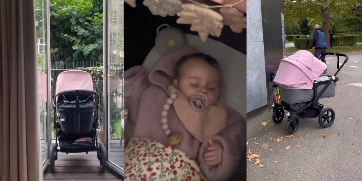 Mom Explains Why She Lets Her Baby Sleep Outside Alone In Her Stroller baby, tiktok