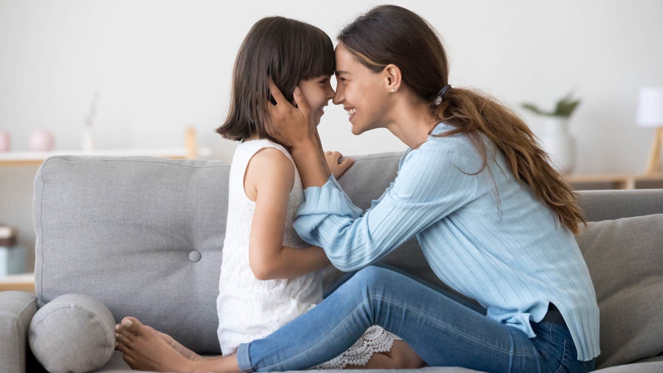 mom and daughter