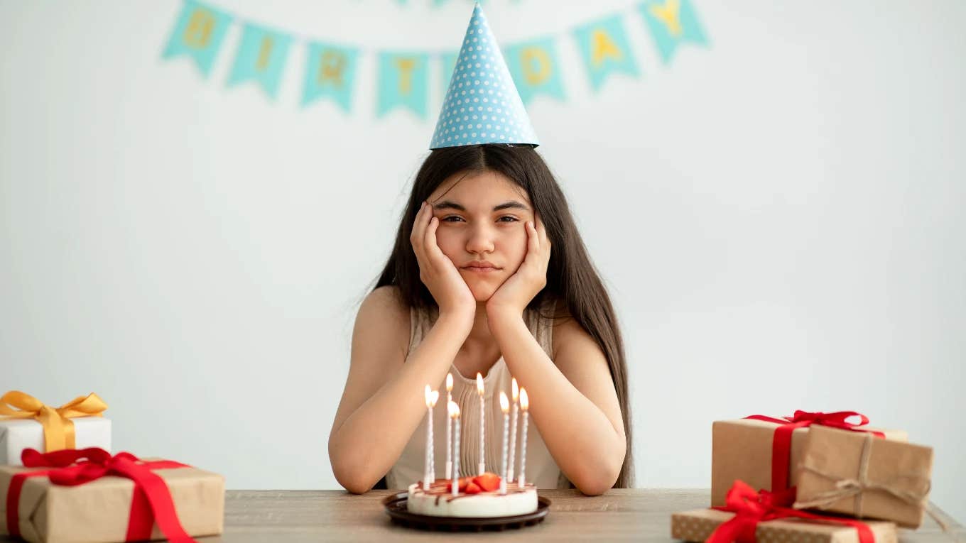 Mom Forced Her Daughter To Change Her Birthday Dinner Due To Her Brother's Allergies teen girl disappointed on her birthday