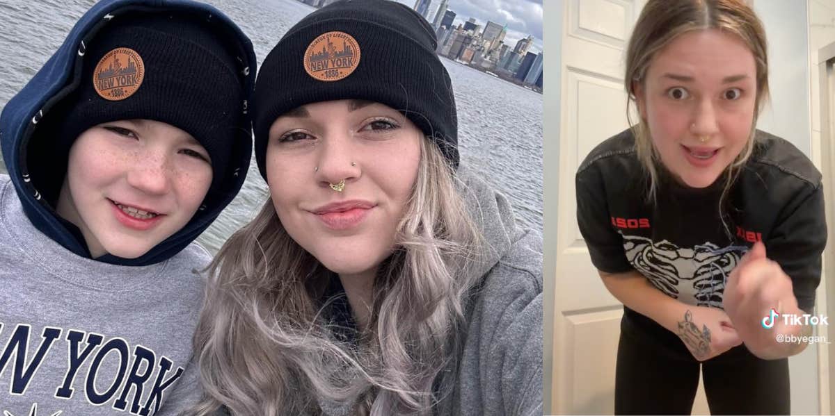 22-Year-Old Mom Claims She's Trying To 'Gentle Parent' Her 9-Year-Old Son But It's Hard When He Starts A Wrestling Match In The School Library Gabbie Egan