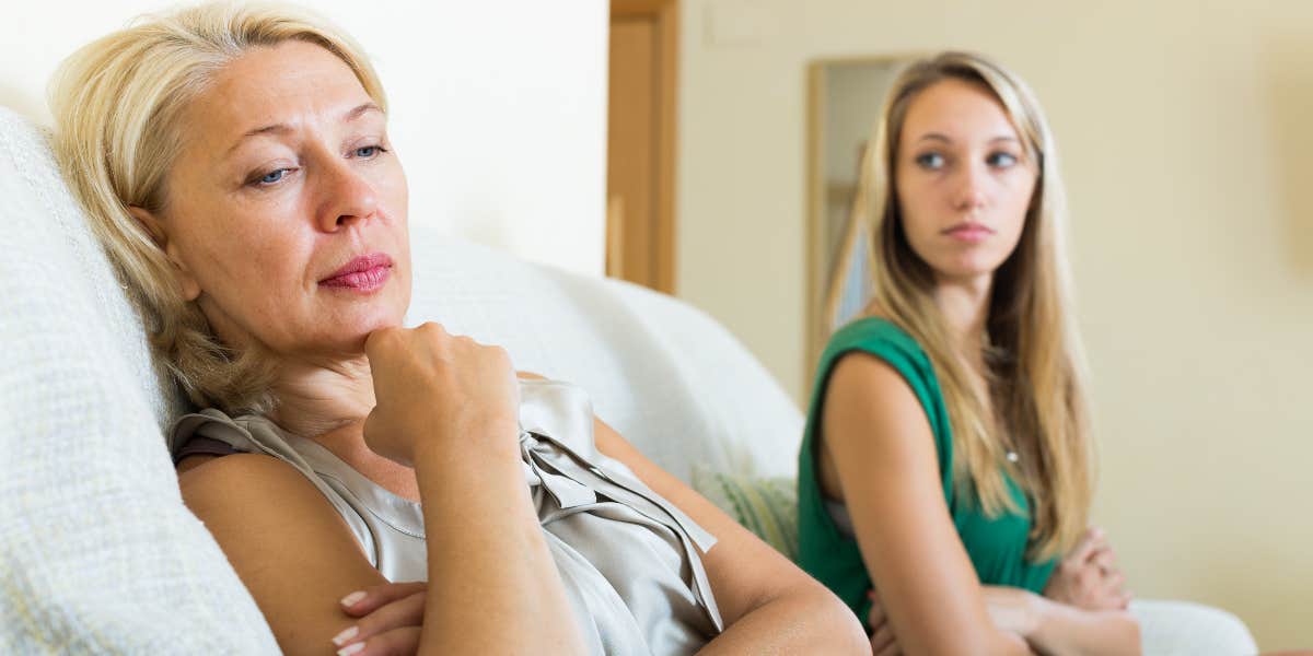 Mom and teenage daughter