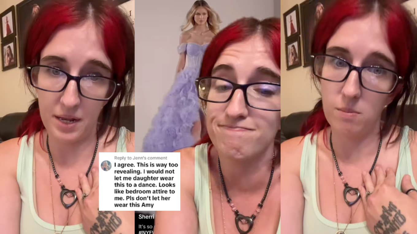 A TikTok mom responds to online backlash for buying her daughter a homecoming dress that was deemed "revealing" for some parents.