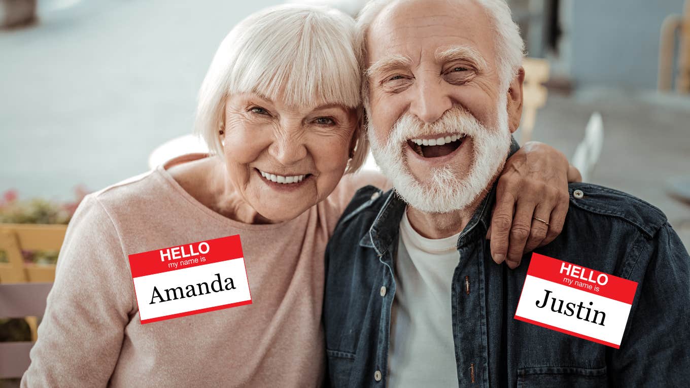 elderly man and woman with names that gen alpha kids think are for old people
