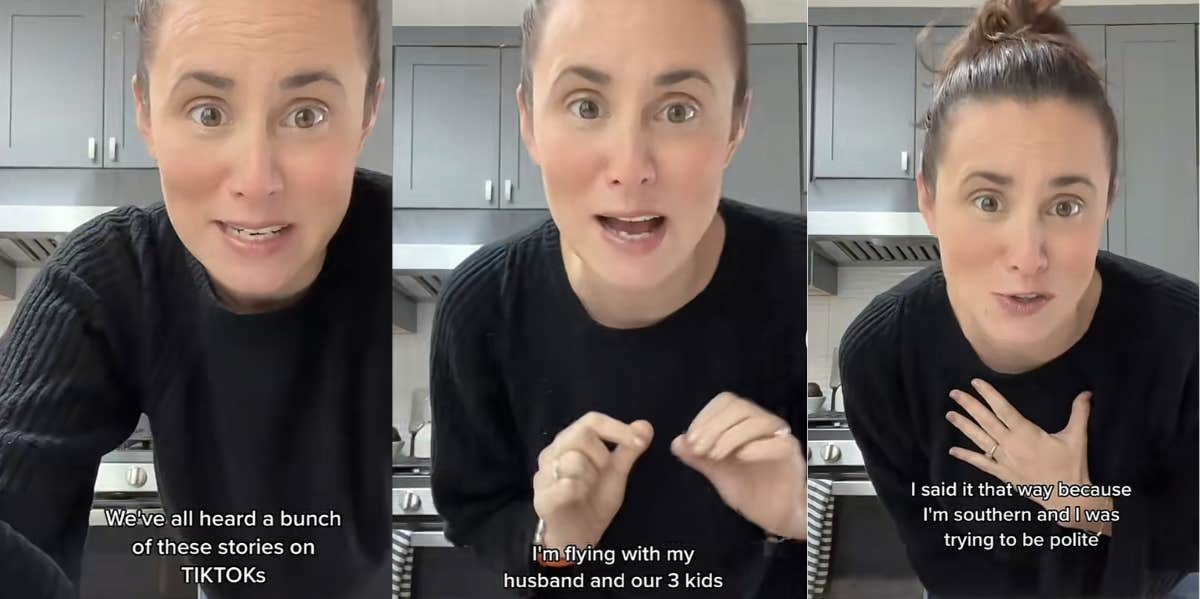 Mom Shares Her Unpleasant Interaction With A Plane Passenger Who She Asked To Move Seats After He Sat In Hers mom, tiktok, plane story