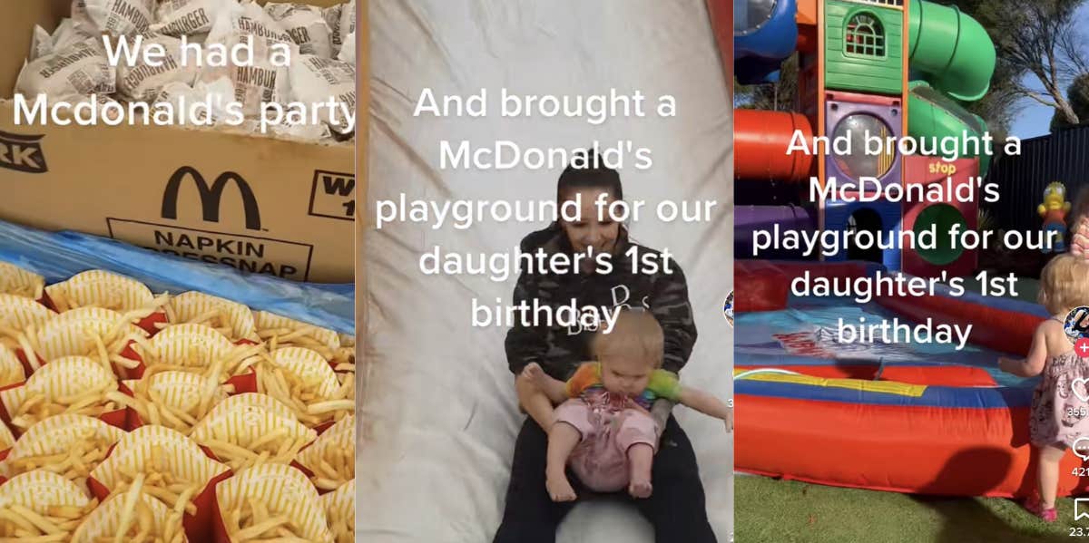 Mom, birthday party, McDonalds, TikTok