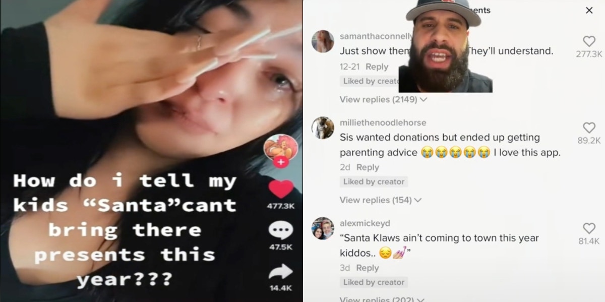 Mom Bashed For Having Her Nails Done In Video About Her Money Worries Tiktok of mom crying on TikTok