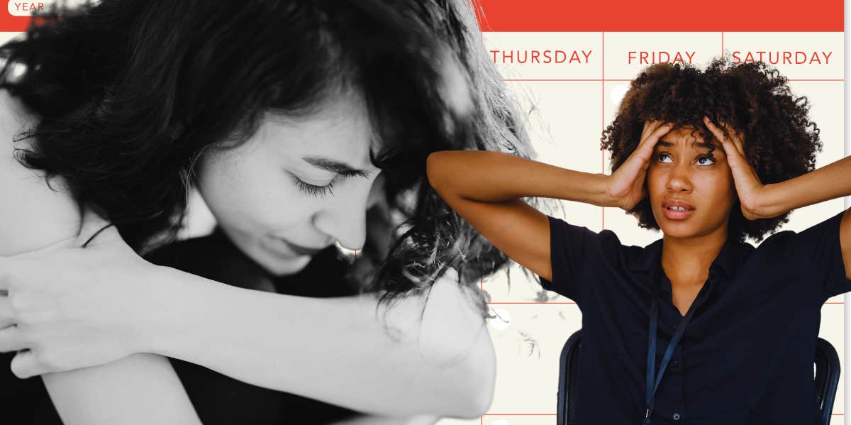 Woman Called 'Heartless' After Refusing To Give Mother's Day Off To Her Coworker Who Tragically Lost Her Child Woman crying, calendar, woman stressed