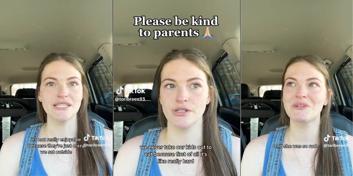 Tearful Mom Describes Rude Encounter With A Woman Who Her Toddler Spilled Juice On A mom on TikTok describes encounter with rude lady