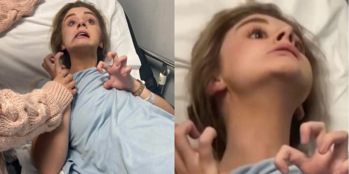 Watch Mom's Video Of 'Possessed' Teen Daughter Whose Drink Was Spiked still from mom's video of possessed daughter whose drink was spiked