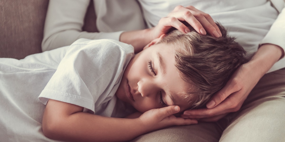 mom wonders if shes wrong for letting her autistic son sleep on her lap
