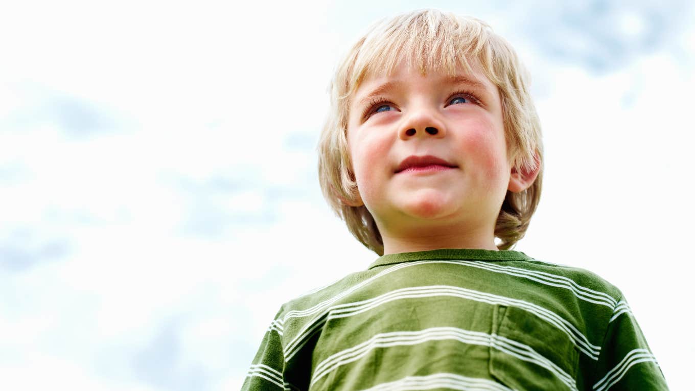 Mom Plans Expensive Day With Son After She Couldn't Afford School Trip happy young blonde boy