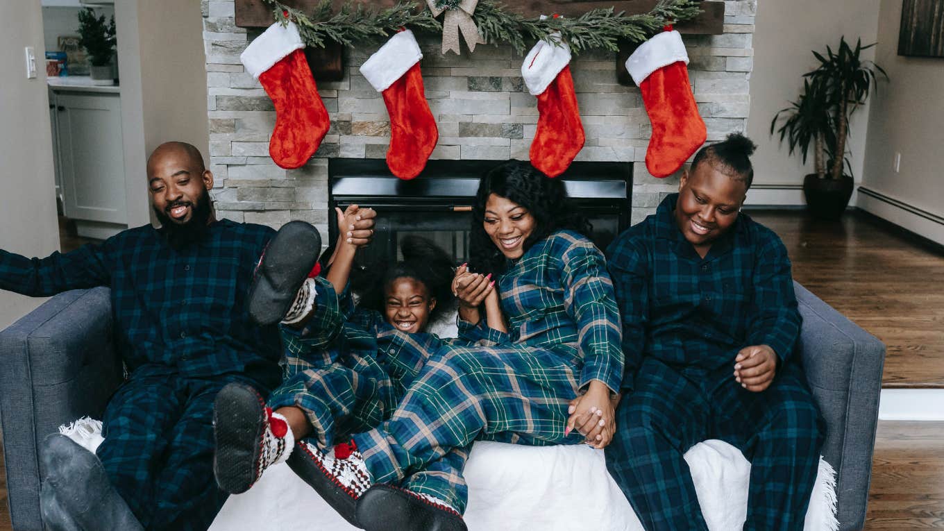 Moms Show Off Family's Christmas Stockings Filled With Goodies And