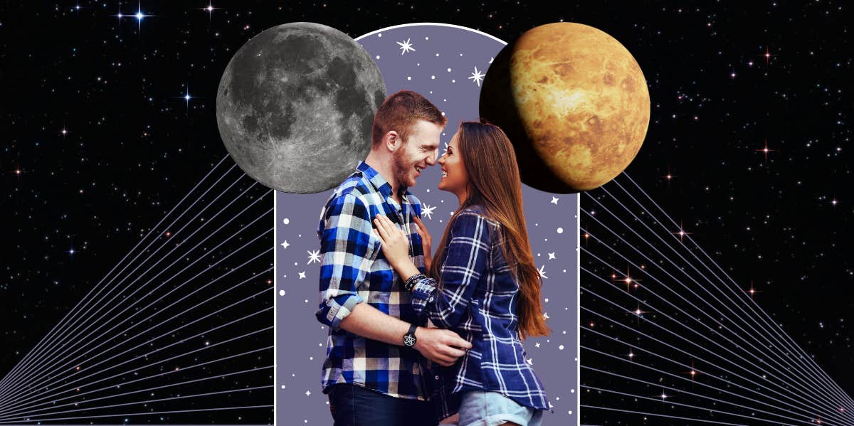 Moon Conjunct Venus Synastry couple, moon, and venus