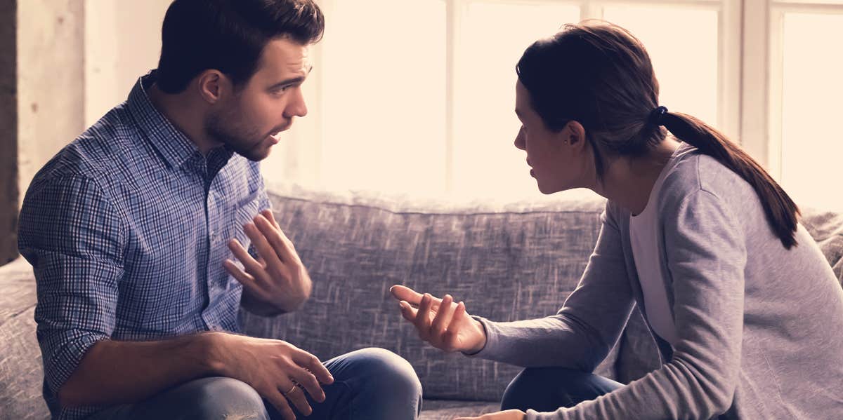 4 Most Common 'Emotional Blind Spots' That Surface As Red Flags In Relationships (And How To Correct Them) couples in conflict