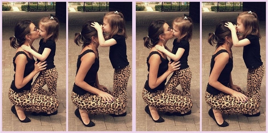So precious! mother daughter