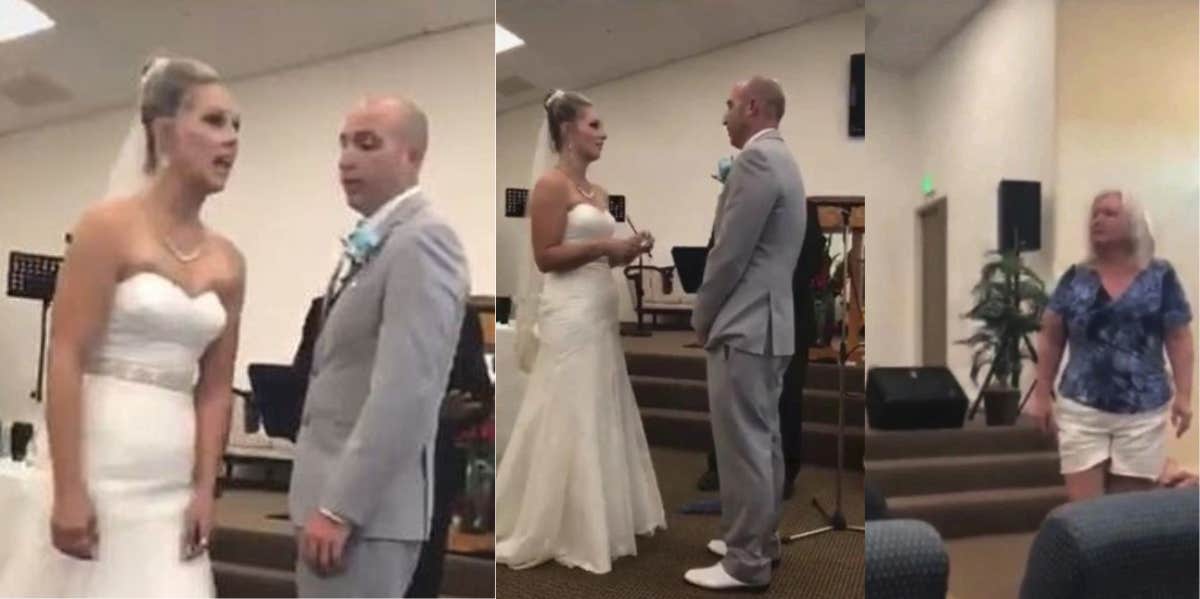 Mom Interrupts Wedding Vows