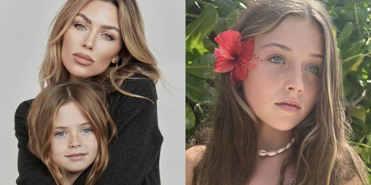 Abbey Clancy Receives Negative Feedback For Posting Photo Of 11-Year-Old Daughter In Bikini Abbey Clancy, Sophia Clancy, vacation