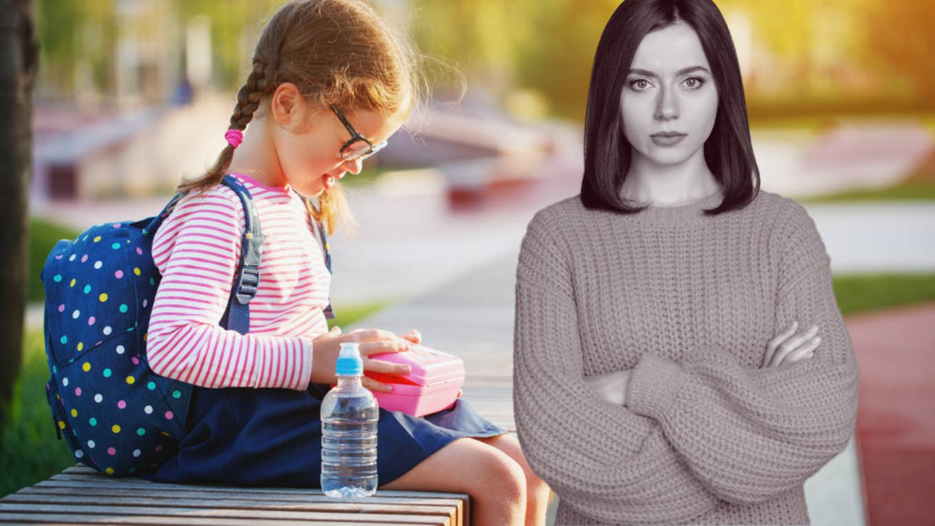 teacher, daughter, classroom, snack 