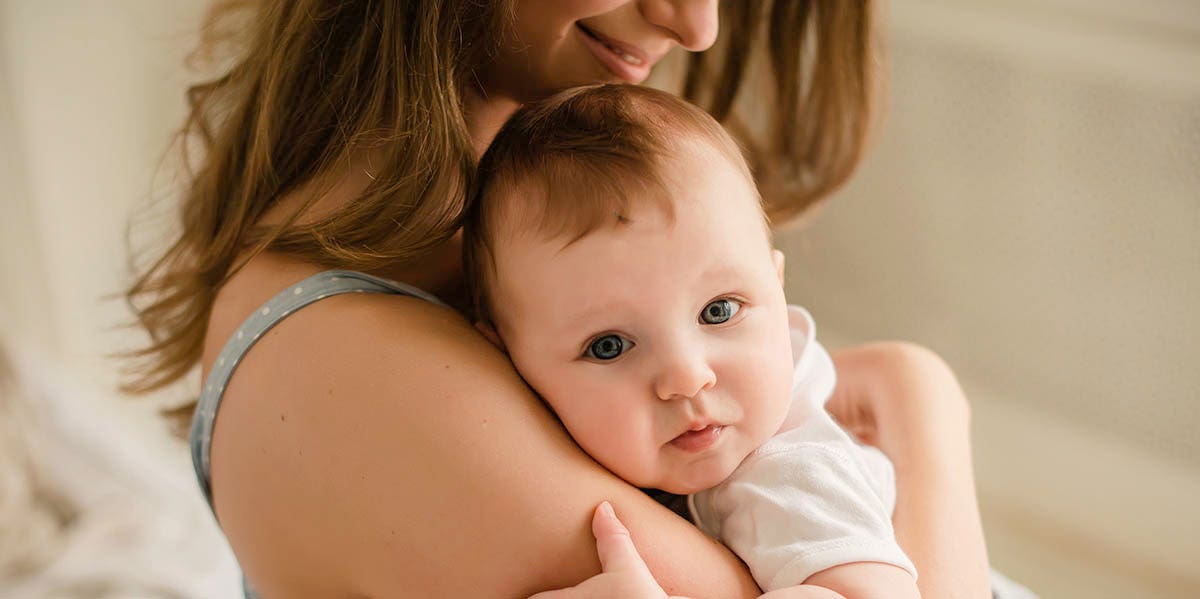 mom with baby