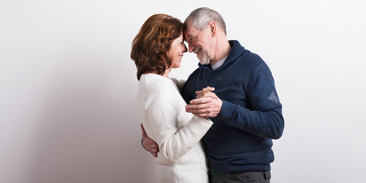 My Man-Dependent Cougar Mother Is 65 And Still On the Prowl couple holding each other