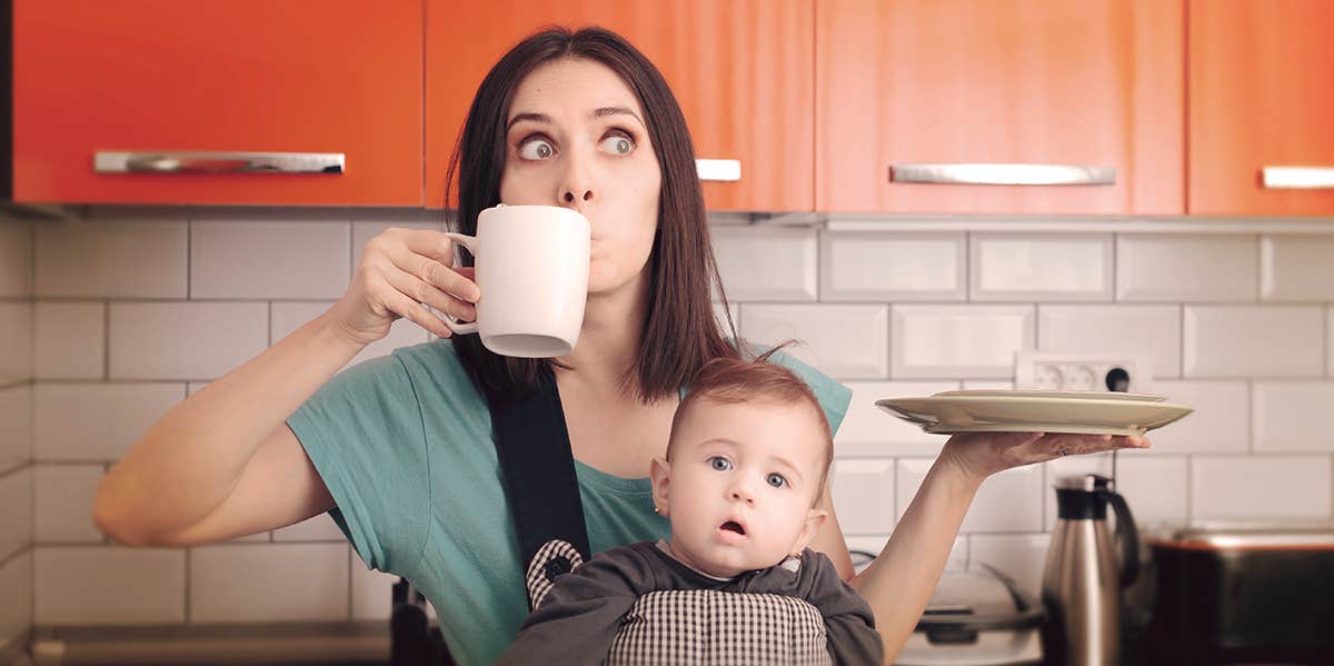 mom with a baby