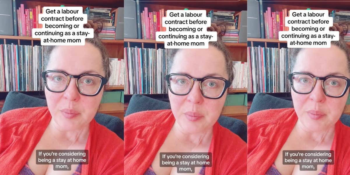 Motherhood Strategist Tells Stay-At-Home Moms To Make Their Husbands Sign Labor Contracts To Get The Money They Deserve Natasha Coulis on TikTok