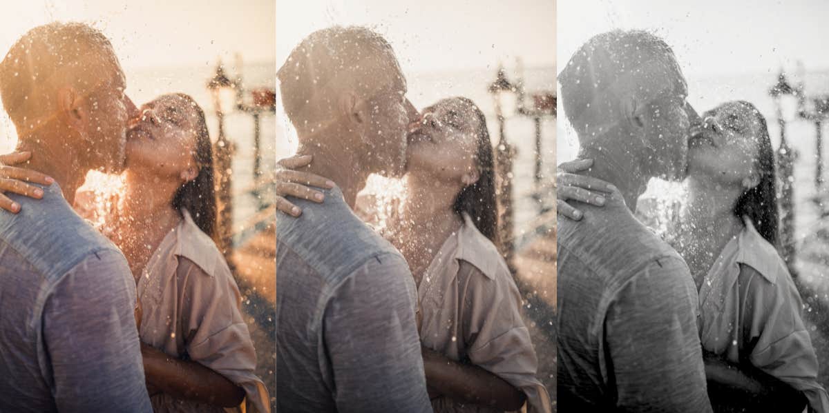 I Dated A Real-Life Christian Grey — And It Was Nothing Like The Book woman and man kissing in the rain