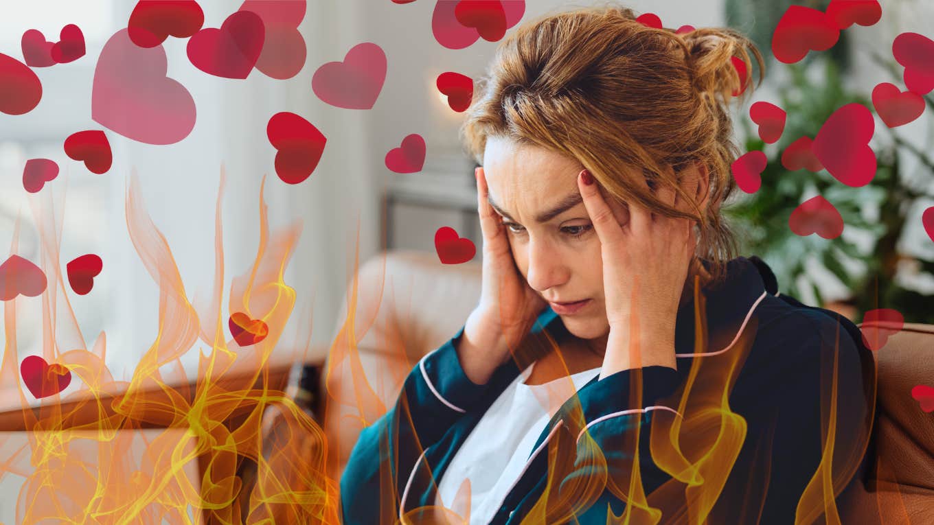 My Ex-Husband Brainwashed Me woman being love bombed to be tossed in the flames of abuse
