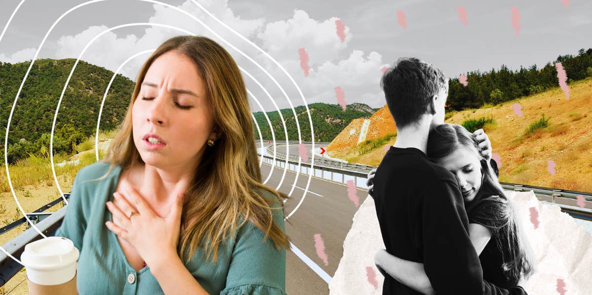 My Freeway Phobia Drove Me Into The Arms Of My Greatest Love Woman having anxiety attack on highway