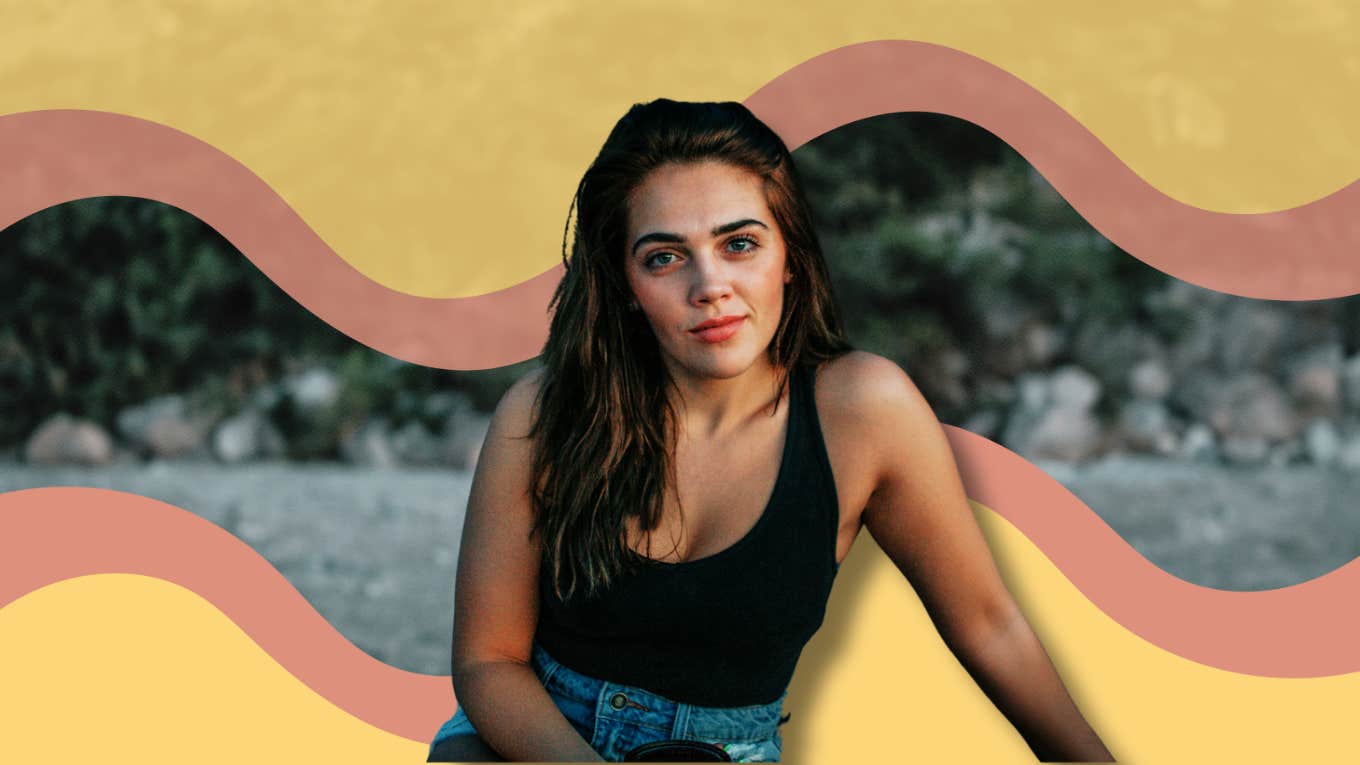 42 Rules For A Delightfully Simple Life Woman sitting on beach
