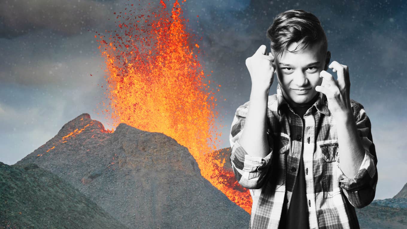 My Son Is A Volcano I Can Steer But Never Control Son erupting like a volcano